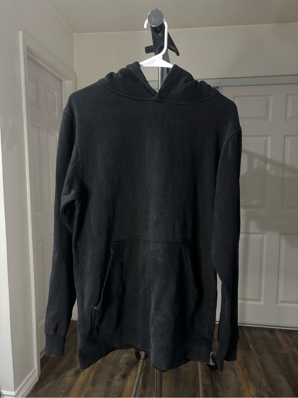 Men's Black Crewneck Hoodie Sweater